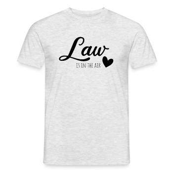 law is in the air - Men's T-Shirt - heather grey - Front - AI Model Male 178 dark (178cm)