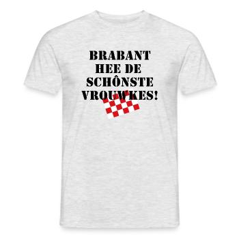 Brabant hee de schénste vrouwkes, BrabantsBeste - Männer T-Shirt - Grau meliert - Vorne - AI Model Male 178 dark (178cm)