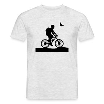 Bike Biking Bicycle Cycling - Men's T-Shirt - heather grey - Front - AI Model Male 178 dark (178cm)