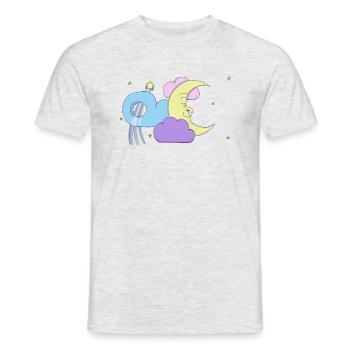 Goodnight Moon - Men's T-Shirt - heather grey - Front - AI Model Male 178 dark (178cm)