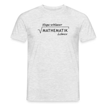Mathe Lehrer - Männer T-Shirt - Grau meliert - Vorne - AI Model Male 178 dark (178cm)