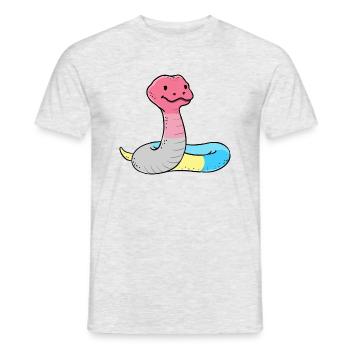 Serpent Genderflux Pride - T-shirt homme - gris chiné - Devant - AI Model Male 178 dark (178cm)