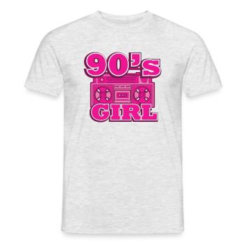 Proverbes des années 1990 Idée cadeau des années 90 - T-shirt homme - gris chiné - Devant - AI Model Male 178 dark (178cm)