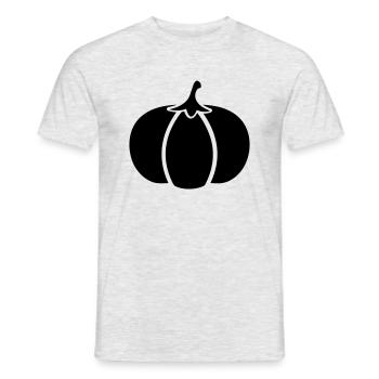 Pumpkin 07 - Men's T-Shirt - heather grey - Front - AI Model Male 178 dark (178cm)