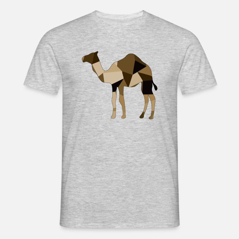 Kamel - Männer T-Shirt - Grau meliert