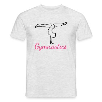 Gymnast, Gymnastics - T-shirt homme - gris chiné - Devant - AI Model Male 178 dark (178cm)