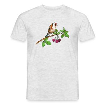 Bunte Vogel - Männer T-Shirt - Grau meliert - Vorne - AI Model Male 178 dark (178cm)