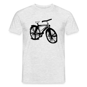 Fahrrad Gekritzel Fahrräder Radfahren Vektor 6 - Männer T-Shirt - Grau meliert - Vorne - AI Model Male 178 dark (178cm)