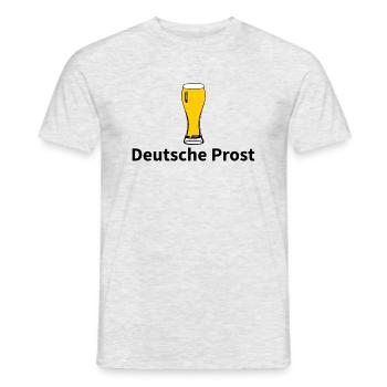 Standard Bier nur hier - Männer T-Shirt - Grau meliert - Vorne - AI Model Male 178 dark (178cm)