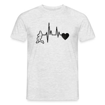 Basketball Lovers Basketball Basketball Club - Men's T-Shirt - heather grey - Front - AI Model Male 178 dark (178cm)
