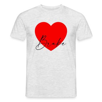 i Love Brake - Männer T-Shirt - Grau meliert - Vorne - AI Model Male 178 dark (178cm)