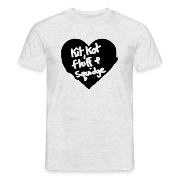 Kit Kot Fluff & Squidge - Men's T-Shirt - heather grey - Front - AI Model Male 178 dark (178cm)