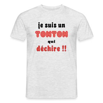 I'm an uncle... - Men's T-Shirt - heather grey - Front - AI Model Male 178 dark (178cm)