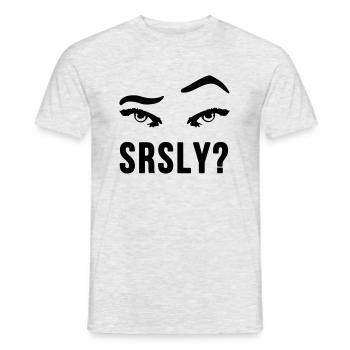 sourcils Sérieusement Sérieusement sceptique cadeau - T-shirt homme - gris chiné - Devant - AI Model Male 178 dark (178cm)
