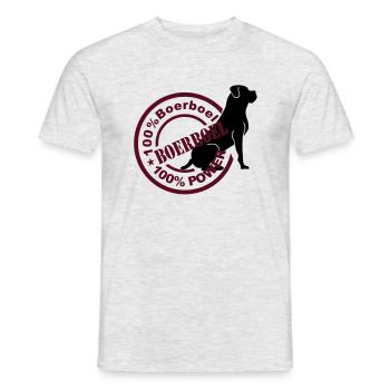 boerboel stamp - Männer T-Shirt - Grau meliert - Vorne - AI Model Male 178 dark (178cm)