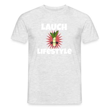 Lauch Lifestyle Lauch Lauch - Männer T-Shirt - Grau meliert - Vorne - AI Model Male 178 dark (178cm)