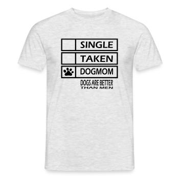 Chien chien - T-shirt homme - gris chiné - Devant - AI Model Male 178 dark (178cm)