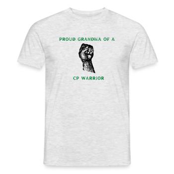 Proud grandma - Men's T-Shirt - heather grey - Front - AI Model Male 178 dark (178cm)