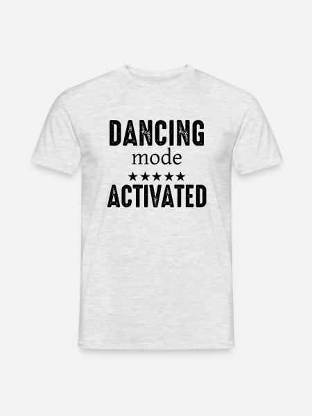 Dancing Dance Music - Männer T-Shirt - Grau meliert