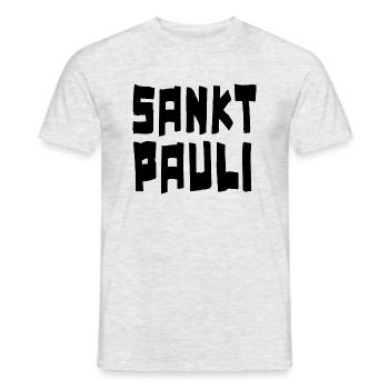 SANKT PAULI - T-shirt homme - gris chiné - Devant - AI Model Male 178 dark (178cm)