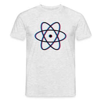 3d atome molécule recherche science étudiant wi - T-shirt homme - gris chiné - Devant - AI Model Male 178 dark (178cm)