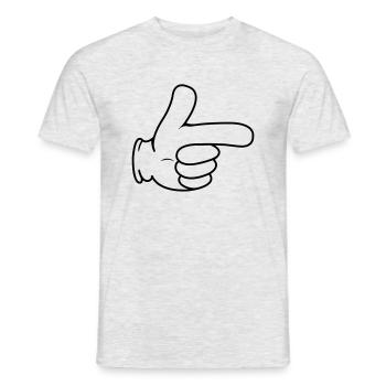 Main index - T-shirt homme - gris chiné - Devant - AI Model Male 178 dark (178cm)