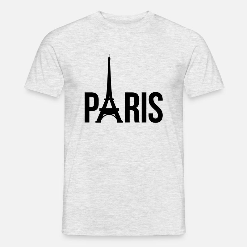 Paris - Männer T-Shirt - Grau meliert