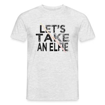 Geek Cute Beach Cool Bedroom Computer Gift Idea - Men's T-Shirt - heather grey - Front - AI Model Male 178 dark (178cm)