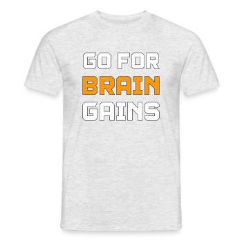 Go For Gym - Männer T-Shirt - Grau meliert - Vorne - AI Model Male 178 dark (178cm)