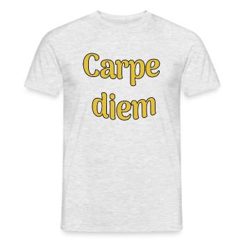 Carpe diem - T-shirt homme - gris chiné - Devant - AI Model Male 178 dark (178cm)
