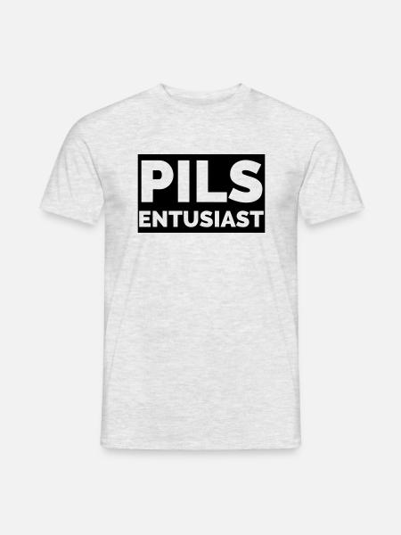 Lagerbier-Enthusiast - Männer T-Shirt - Grau meliert