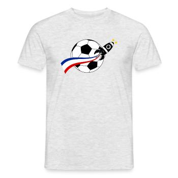 Frankreich Ballon Flagge - Männer T-Shirt - Grau meliert - Vorne - AI Model Male 178 dark (178cm)