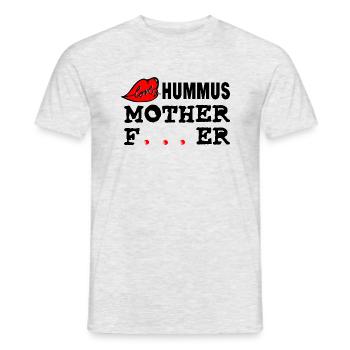 Amour Houmous Mère Père ! - T-shirt homme - gris chiné - Devant - AI Model Male 178 dark (178cm)