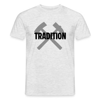 Tradition Erzgebirge - Männer T-Shirt - Grau meliert - Vorne - AI Model Male 178 dark (178cm)