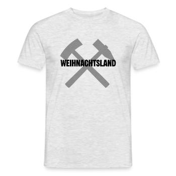 Weihnachtsland Erzgebirge - Männer T-Shirt - Grau meliert - Vorne - AI Model Male 178 dark (178cm)