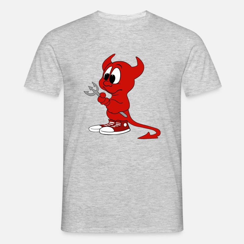 devil - Men's T-Shirt - heather grey