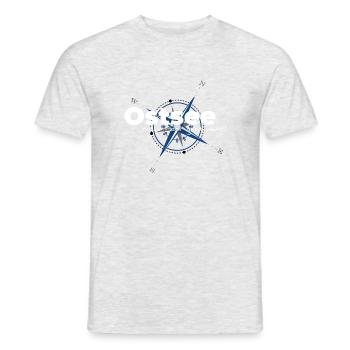 Mer Baltique - plus de mer n'est pas! - T-shirt homme - gris chiné - Devant - AI Model Male 178 dark (178cm)