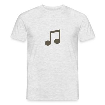 note de musique - T-shirt homme - gris chiné - Devant - AI Model Male 178 dark (178cm)