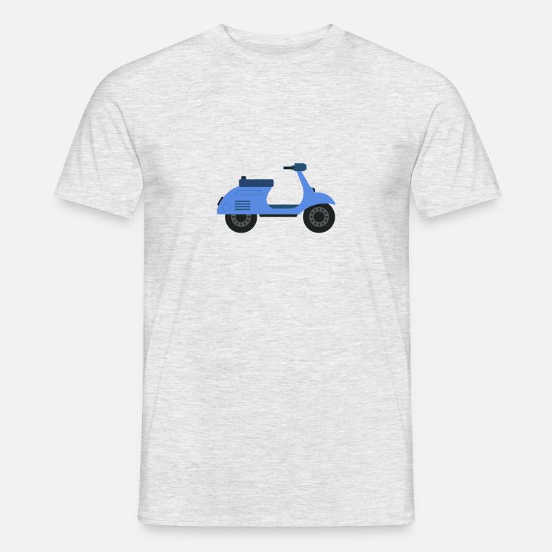 Roller - Männer T-Shirt - Grau meliert