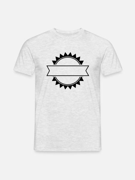 dessin blason serie 2 - T-shirt homme - gris chiné