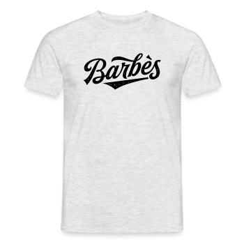 Barbès - T-shirt homme - gris chiné - Devant - AI Model Male 178 dark (178cm)