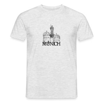Munich - Munich - Men's T-Shirt - heather grey - Front - AI Model Male 178 dark (178cm)