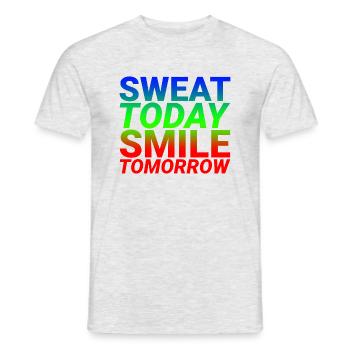 Sweat Today Sourire Demain 4 - T-shirt homme - gris chiné - Devant - AI Model Male 178 dark (178cm)