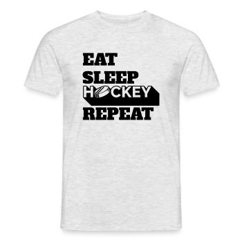 Eishockey Wintersport Geschenk Eishockeyteam - Männer T-Shirt - Grau meliert - Vorne - AI Model Male 178 dark (178cm)