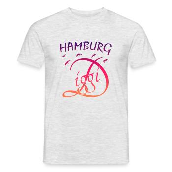 Anker Hamburg Diggi - Männer T-Shirt - Grau meliert - Vorne - AI Model Male 178 dark (178cm)