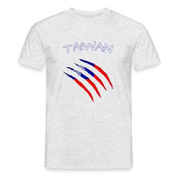 Taiwan - Männer T-Shirt - Grau meliert - Vorne - AI Model Male 178 dark (178cm)
