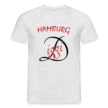 Hamburg Diggi - Männer T-Shirt - Grau meliert - Vorne - AI Model Male 178 dark (178cm)
