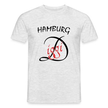 Hamburg Hafenstadt Perle - Männer T-Shirt - Grau meliert - Vorne - AI Model Male 178 dark (178cm)