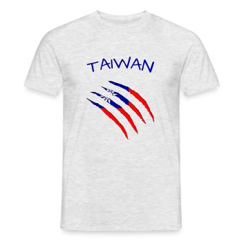Taiwan - Männer T-Shirt - Grau meliert - Vorne - AI Model Male 178 dark (178cm)