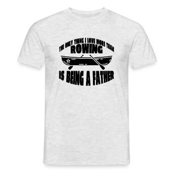 Rowing Rowing Rowing Rowing Club Rowing Team - Men's T-Shirt - heather grey - Front - AI Model Male 178 dark (178cm)